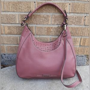 Chala Rose Large Pebbled Crossbody Hobo